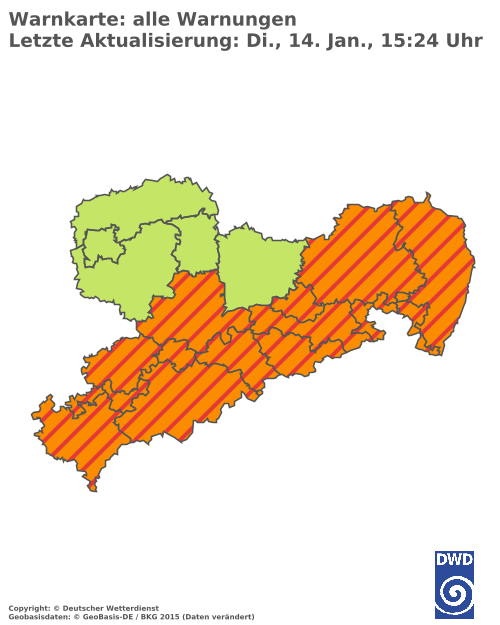 Aktuelle Wetterwarnungen für Leipzig